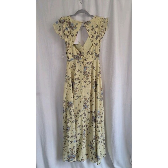 ModCloth You're Flowing Places Maxi Dress $129 Yellow Floral Lined Size 0 NWT - Picture 6 of 12